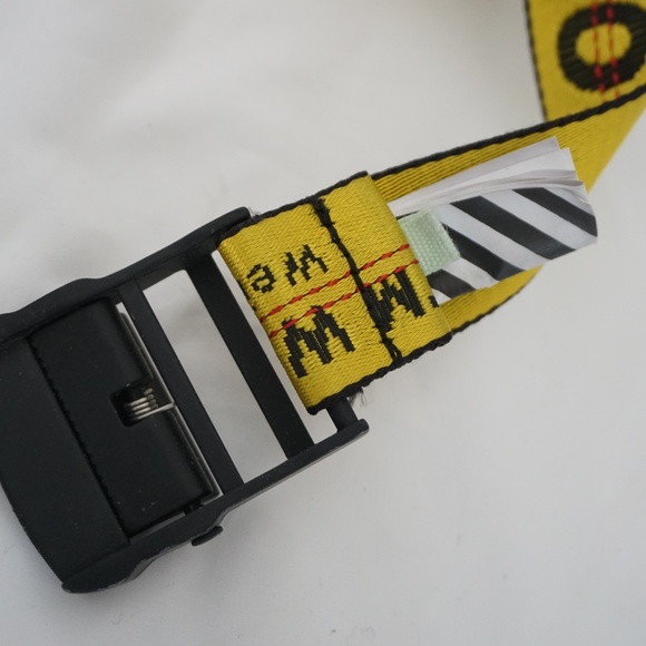 OFF-WHITE Classic Industrial Belt Yellow/Black Size S Virgil Abloh